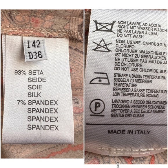 Blumarine Deep V-Neck Silk Dress - Picture 13 of 16